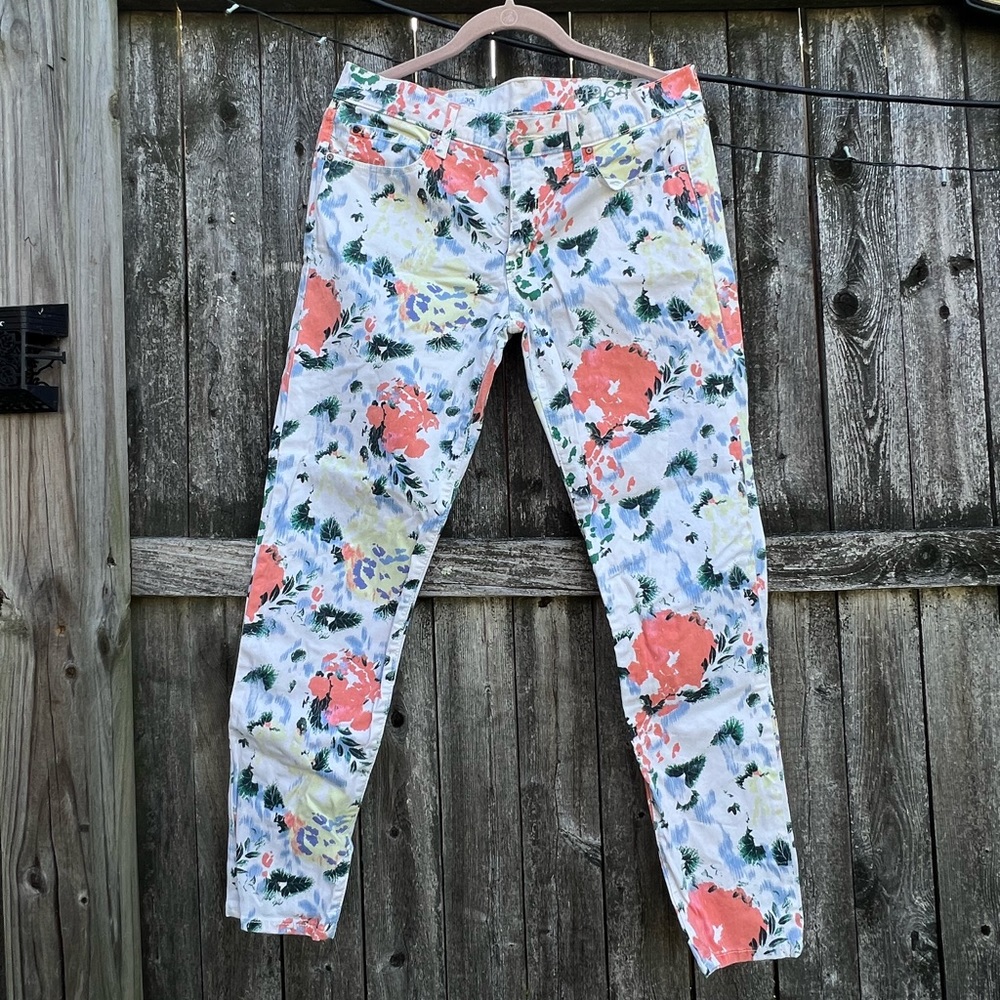 GAP skinny jeans floral